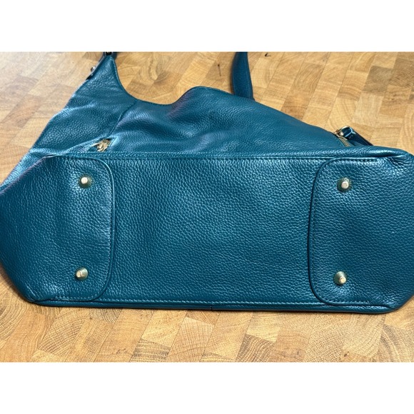 Ora‎ Delphine - Green Leather Sachel - Picture 5 of 8
